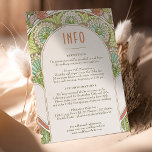 Convite Inserir Casamento INFO Vintage Art Nouveau de Much<br><div class="desc">Cartão INFO de Casamento vintage Art Nouveau de Alphonse Mucha num design floral, romântico e caprichoso. Os florescimentos vitorianos complementam os tipos clássicos de arte deco fonts. Introduza as suas informações personalizadas e está concluído. Se você quiser alterar a design, clique no botão azul "Personalizar". Muito obrigado por considerar a...</div>
