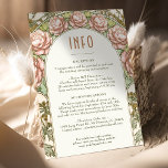 Convite Inserir Casamento INFO Vintage Art Nouveau de Much<br><div class="desc">Cartão INFO de Casamento vintage Art Nouveau de Alphonse Mucha num design floral, romântico e caprichoso. Os florescimentos vitorianos complementam os tipos clássicos de arte deco fonts. Introduza as suas informações personalizadas e está concluído. Se você quiser alterar a design, clique no botão azul "Personalizar". Muito obrigado por considerar a...</div>