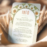 Convite Inserir Casamento INFO Vintage Art Nouveau de Much<br><div class="desc">Cartão INFO de Casamento vintage Art Nouveau de Alphonse Mucha num design floral, romântico e caprichoso. Os florescimentos vitorianos complementam os tipos clássicos de arte deco fonts. Introduza as suas informações personalizadas e está concluído. Se você quiser alterar a design, clique no botão azul "Personalizar". Muito obrigado por considerar a...</div>