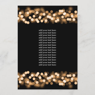 Convite Inserir o Dourado Glam Hollywood