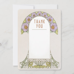 Convite Inserto de Casamento Agradecimento Arte Nova Invit