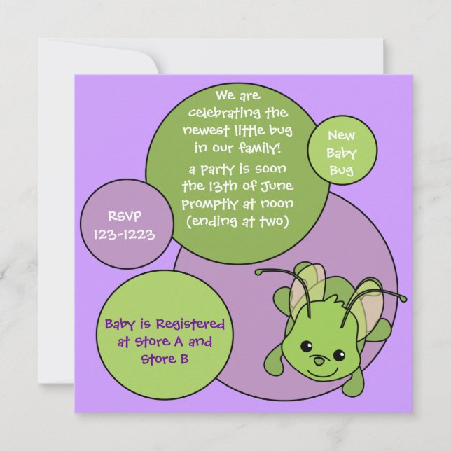 Convite inseto (Frente)