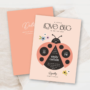 Convite Inseto de amor de mocinha moderna Boho Chá de fral