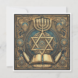 Convite Inspirado na Judaica para uma cerimônia re