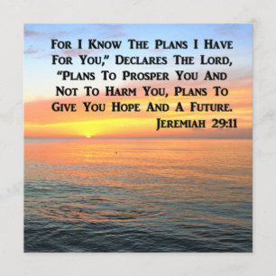 CONVITE INSPIRANDO JEREMIAH 29:11 SOL