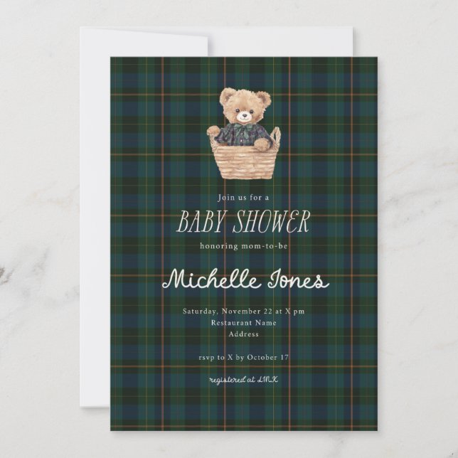 Convite Inspired Baby Shower Invitation (Frente)