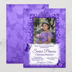 Convite Instalação da Rainha Honrada Fronteira Borboleta R