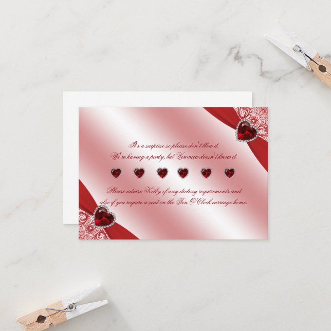 Convite Instruções Especiais para o 40º Aniversário de Bod (Frente/Verso In Situ)