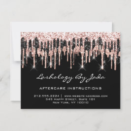 Convite Instruções pós-tratamento piscam no Rosa de trás V