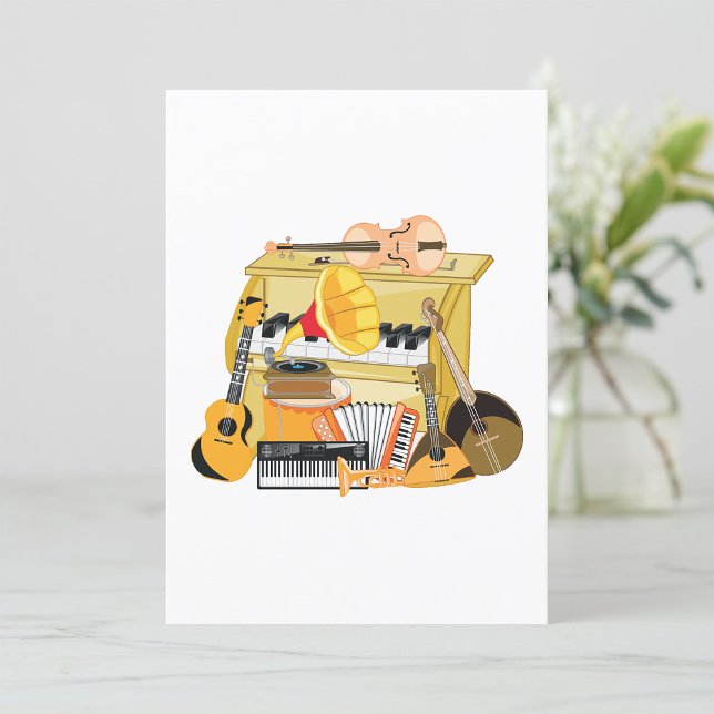 Convite Instrumentos de música (Criador carregado)