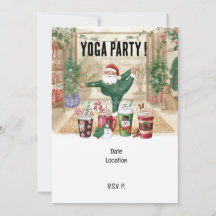 Instrutor Yoga Christmas Santa Claus