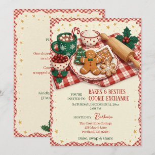 Convite Intercâmbio de Biscoitos Bakes & Besties