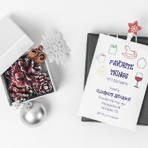 Intercâmbio de Presentes de Natal das Coisas Favor