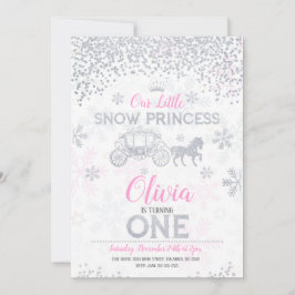 Convite Intrair a primeiro aniversario da Princesa Glitter