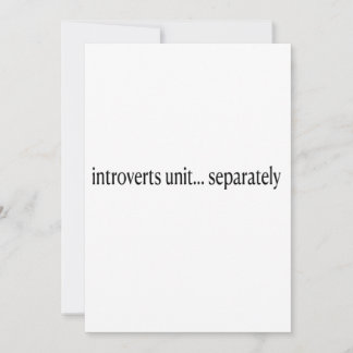 Convite "Introduzimos Unir Separadamente"