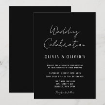 Inv de Casamento Minimalista Elegante de Gravação 