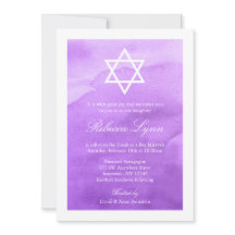 Invasões de Bat Mitzvah de Aquarela Roxa