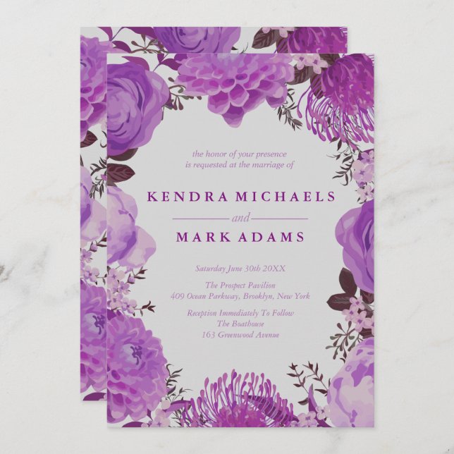 Convite Invasões de excursão floral multipética (Frente/Verso)