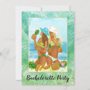 Convite Invento de Festa de solteira Tropical Afro-America