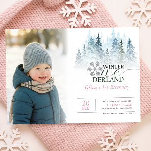 Convite Inverno Holanda Menino Menina Foto 1º Aniversário