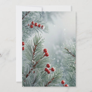 Convite Inverno Mágico Personalizado   Pinheiro & Frutas V