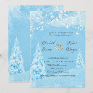 Convite Inverno Maravilhoso, Casamento de Pinheiro