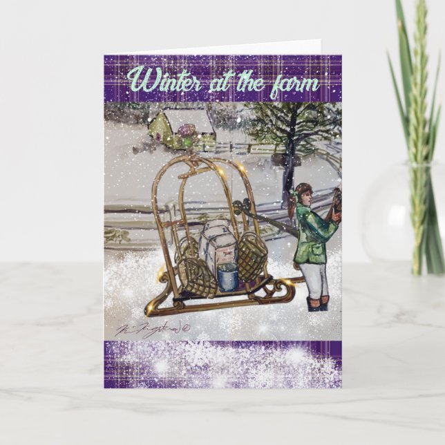 Convite inverno na fazenda (Frente)