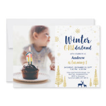 Inverno Onederland, Menino Dourado e Azul-Marinho 
