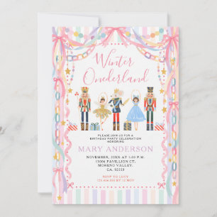 Convite Inverno Onederland Noz de Natal Primeiro Aniversár