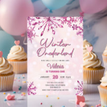 Inverno Onederland Pequena Floco de Neve Aniversár