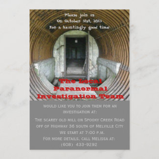 Convite Investigação da observação do fantasma