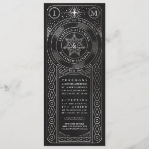 Convite Invisões de Casamento da União Celestial (Tall S