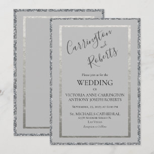 Convite Invit De Casamento Simples Moderno Mínimo De Scri