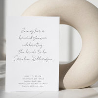 Invit. de Chá de panela Moderno Branco Preto com S