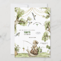 Invit de Festa de aniversário de Pesca de Coelho d