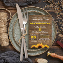 Invitação para Casamento de Madeiras Rústicas