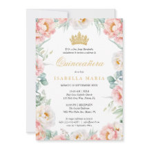 Invitação Quinceañera Rosa Para Editar En Español