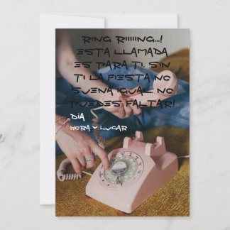 Convite Invitación 90s