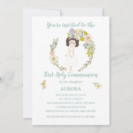 Convite Invitación AURORA Primera Comunión