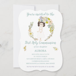 Convite Invitación AURORA Primera Comunión