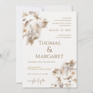 Convite Invitación Boho Wedding Invitation