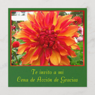 Convite Invitación - Cena de Acción de Gracias