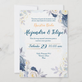 Convite Invitación de Boda Elegante y Personalizada