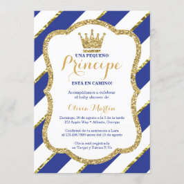 Convite Invitación de Chá de fraldas para un príncipe