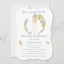 Convite Invitación de Comunión ESMERALDA