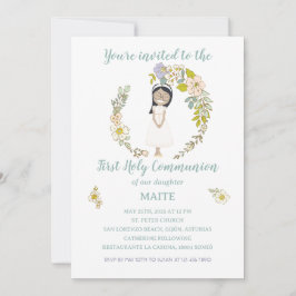 Convite Invitación de Comunión MAITE