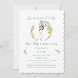 Convite Invitación de Comunión MAITE
