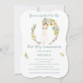 Convite Invitación de Comunión MICAELA