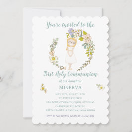 Convite Invitación de Comunión MINERVA