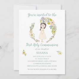 Convite Invitación de Comunión SUSANA